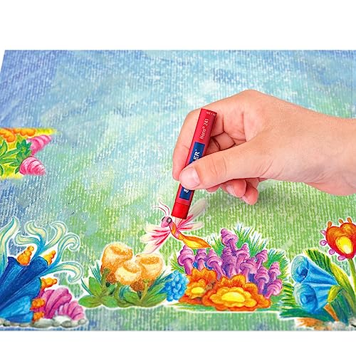 STAEDTLER 241 NC16 Noris Oil Pastel 8 mm - Assorted Colours (Pack of 16)