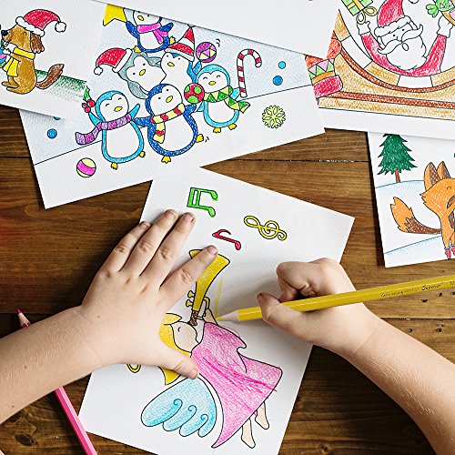 SCRIPTRACT Adult Colouring Pencils, 48 Coloured Pencil Set with Roll Up Canvas Pencil Wrap Sharpener Eraser, Stationary Pencils for Teen Girls, Artists Sketching, Kids Drawing (Set of 48)