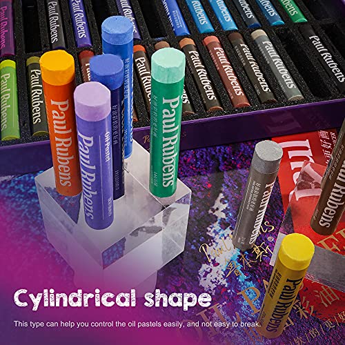 Paul Rubens Oil Pastels Set, 48 Colours Soft Pastels Non-Toxic Pastels for Artists, Students & Kids, Ideal for Sketching, Decorative Painting, Making Pictures Like Oil Painting.