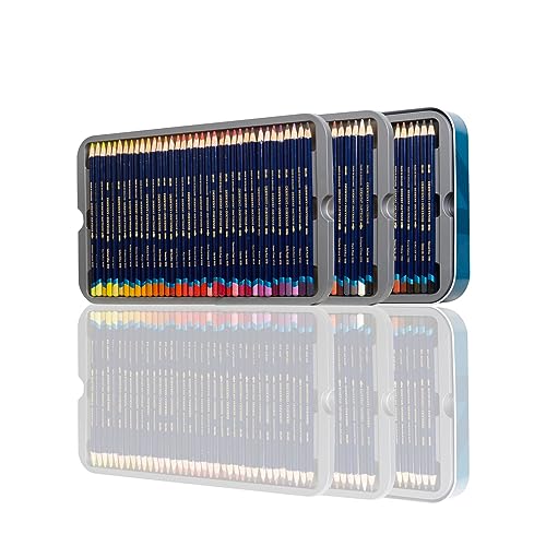Derwent Inktense Pencils Art Set, 100 Permanent Watercolour Pencils Set in Tin, Premium Coloured Pencils for Adults, Water-Soluble Indelible Pencil Collection, 4mm Core, Professional Quality (2306130)