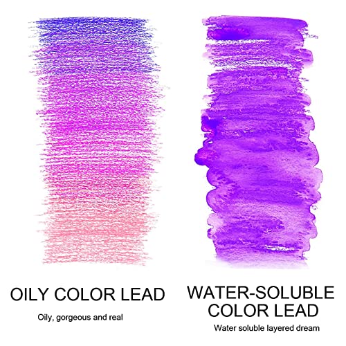 Laconile Colouring Pencils Set With Tin Box, 180 Brutfuner Coloured Pencils for Adult Colouring Books, Students or Kids School Art Supplies