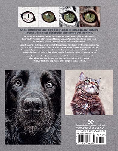 Drawing Animal Portraits in Coloured Pencil