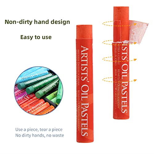 DZOZO Oil Pastel Set 48 Colors Soft Drawing Graffiti Art Crayons Pastel Sticks Set for Art Artist Crayons Oil Painting Sticks Professional Pastels Drawing Crayons Soft Oil Pastel for Kids and Adult