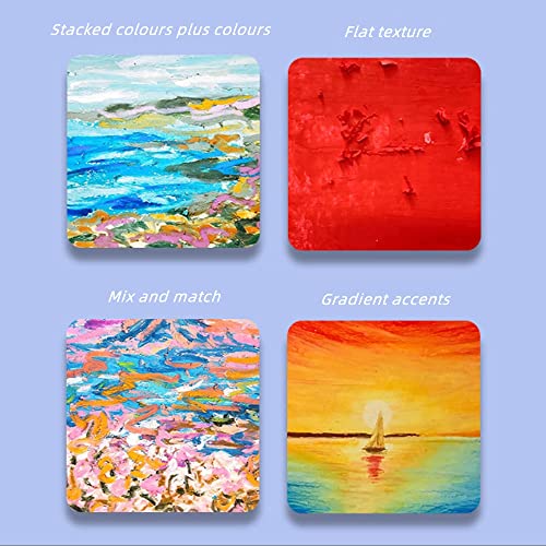 DZOZO Oil Pastel Set 48 Colors Soft Drawing Graffiti Art Crayons Pastel Sticks Set for Art Artist Crayons Oil Painting Sticks Professional Pastels Drawing Crayons Soft Oil Pastel for Kids and Adult