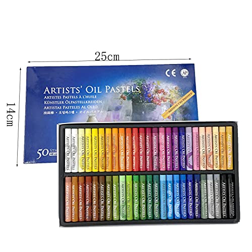 DZOZO Oil Pastel Set 48 Colors Soft Drawing Graffiti Art Crayons Pastel Sticks Set for Art Artist Crayons Oil Painting Sticks Professional Pastels Drawing Crayons Soft Oil Pastel for Kids and Adult