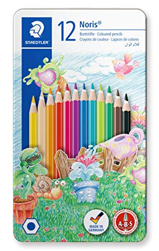 Staedtler Coloured Pencils Pack of 12 In Metal Tin