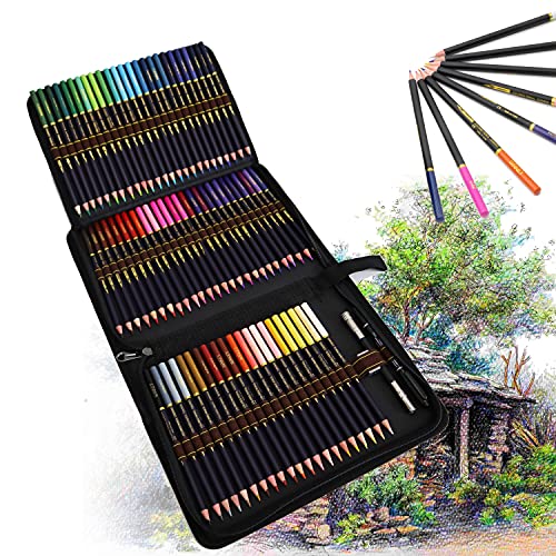 Zeybe Professional Coloured Pencils, Set of 72 Colouring Pencils with Smooth Pigments, Pre sharpened Colored Pencil Set For Adult, Childrens and Students Coloring Books And Drawing