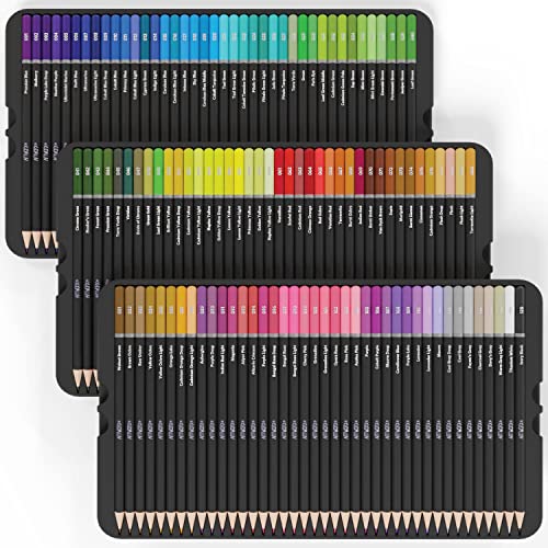 Artworx Premium Artist Colouring Pencils - 120 Coloured Pencils For Adults - Coloring Pencil Crayons Set