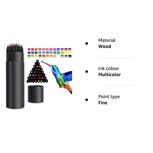 Colouring Pencils For Adults, Surcotto 36 Drawing Pencils, Coloured Pencils sketching pencils Artist Pencil Set for Beginner Children Drawing Painting Writing Colouring Book, Black Wood,Pre-sharpened