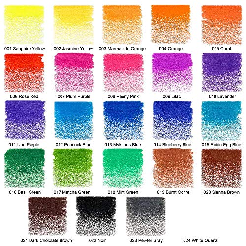 SCRIPTRACT Coloured Pencils Drawing 24 Pencils Colouring Pencils Artist Pencil Set Perfect for Adults Colouring and Children Sketching(24 colors)