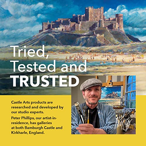 Castle Art Supplies 120 Colouring Pencils Set | Quality Soft Core Coloured Leads for Adult Artists, Professionals and Colourists | Protected and Organised in Presentation Tin Box