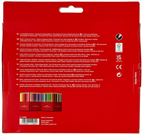 Faber-Castell 111260 Colour Pencils (Pack of 60),3.5 x 18.6 x 21 cm; 399.16 Grams
