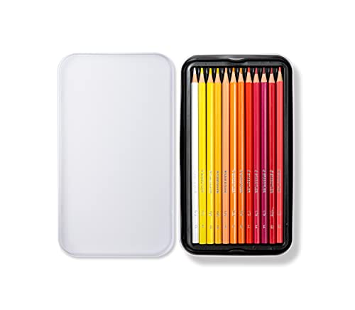 STAEDTLER 175 M36 Wood-Free Coloured Pencils - Assorted Colours (Tin of 36)