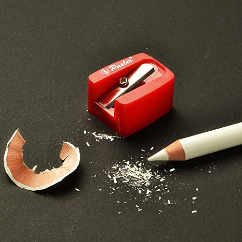 Pasler white charcoal pencils kit- 3 different grades soft,medium,hard and a sharpener,great for make you carbon sketches contrast better and highlight the highlights (set of 4)