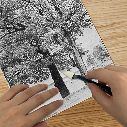 TSHAOUN 4 PCS Sketch Wiper, Paper Art Blenders Sketch, Sketch Wiper Set with 40 Sponge Heads, Kneaded Eraser, Painting Eraser, Art Student Sponge, for Sketch Drawing and Detail Painting (4)