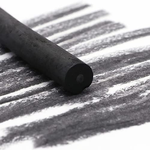 MINIEASE 25 Pcs Charcoal Drawing Pencils Willow Charcoal Sticks Graphite Sticks for Artists for Professionals Students and Hobbyists 3-5mm (millimeters, 5-8mm) (millimeters, 3-5mm)