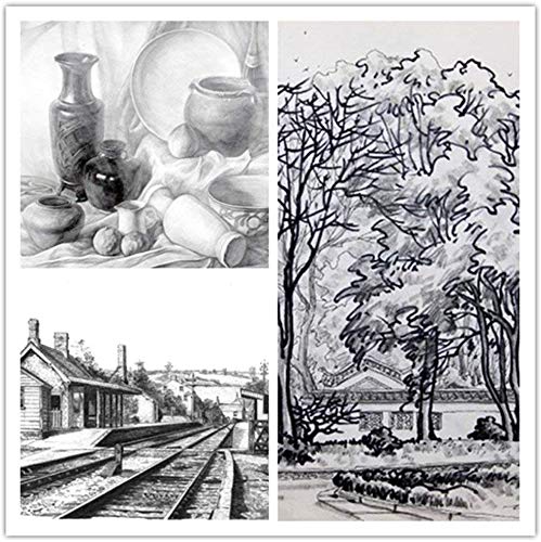 Heshengping Sketch Drawing Pencil Set for Beginners Children Kids Teens Adults Artists Art Supplies Artist Sketch Kit Canvas Roll up Pencil Case with Pencils Charcoal Pencils and Accessories