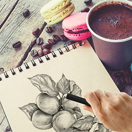 12 Pieces Graphite Material Sticks with 3 Blending Stumps, Square Compressed Charcoal Sticks Drawing Pencils Set for DIY Drawing Crafts, Sketching, Shading, Beginners and Artists