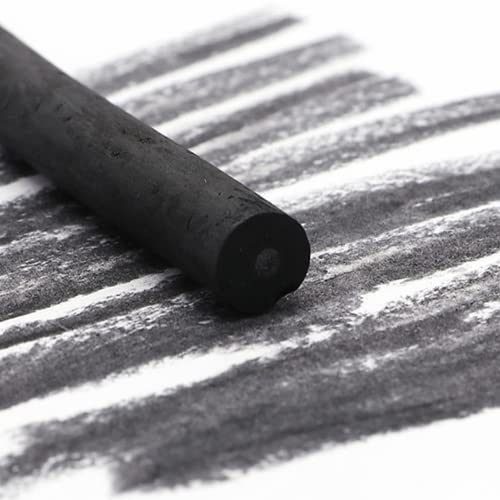 MINIEASE 25 Pcs Charcoal Drawing Pencils Willow Charcoal Sticks Graphite Sticks for Artists for Professionals Students and Hobbyists 5-8mm (millimeters, 5-8mm) (millimeters, 5-8mm)