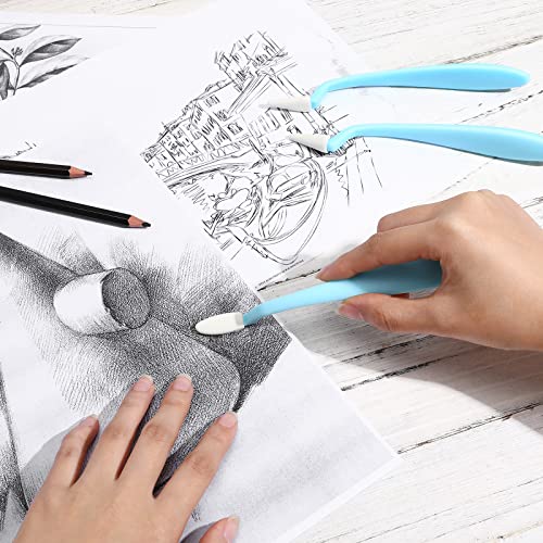 HEALLILY 1 Set Paper Art Blenders Sketch Trimmer Erase Sponge Wiper Pencils for Artist Students Charcoal Sketch Drawing Tools