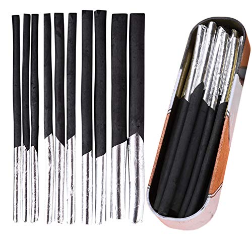 10pc Willow Vine Charcoal Sticks,Compressed Charcoal Sticks,Drawing Art Set, 4 Sizes Charcoal Drawing Art Set for Sketching, Drawing, Shading