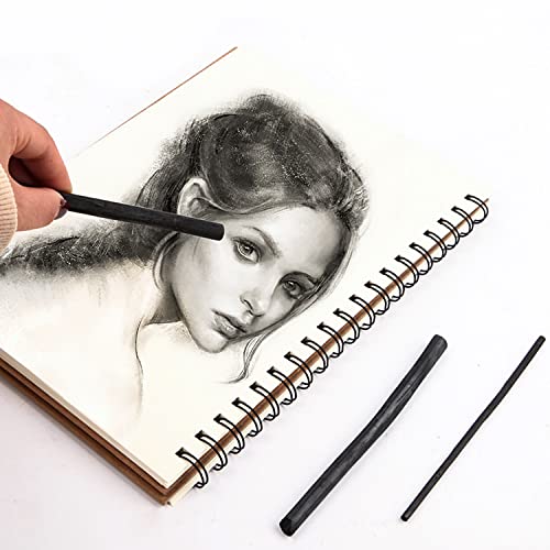 HJYZY 25 pcs Willow Charcoal Sticks for Sketching and Drawing 3-5mm