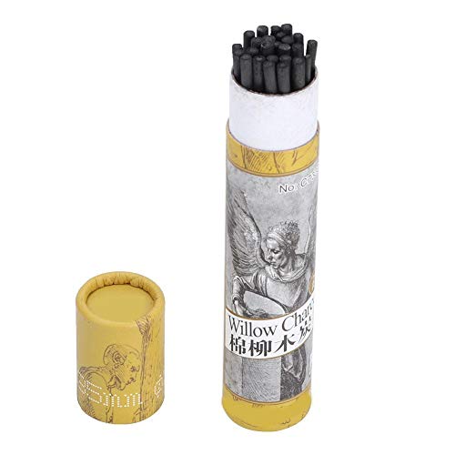 25pcs Charcoal Sticks, Artist Willow Vine Sketch Charcoal Sticks Sketch Charcoal Pencils for Drawing(7330)