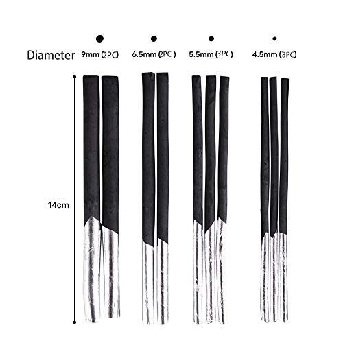 10pc Willow Vine Charcoal Sticks,Compressed Charcoal Sticks,Drawing Art Set, 4 Sizes Charcoal Drawing Art Set for Sketching, Drawing, Shading