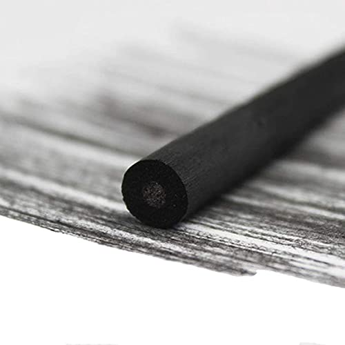 XHBTS Vine Charcoal, Soft, Black 25 Charcoal Sticks for Drawing, Sketching, and Fine Art, Willow Sketch Charcoal Pencils for Drawing (5-8mm(25pcs))