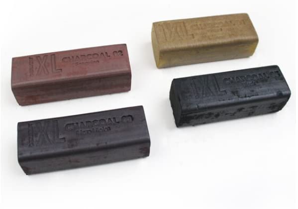 Derwent XL Charcoal Drawing Blocks, Set Of 6, Water-Soluble, Ideal For Layering, Professional Quality, 2302009