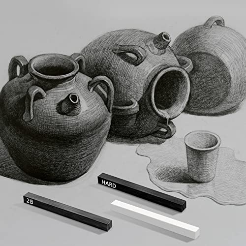 18Pcs Compressed Charcoal Square Strips Graphite Sketch Charcoal Sketch Charcoal Pencil Create Sketches Shadows Compressed Charcoal Sticks Charcoal Drawing Sticks Set Suitable for Artists Beginners