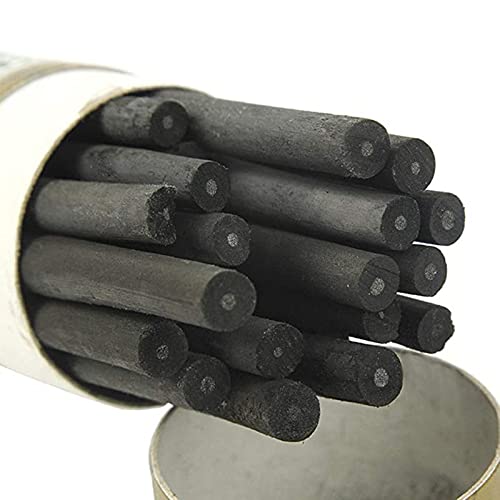 XHBTS Vine Charcoal, Soft, Black 25 Charcoal Sticks for Drawing, Sketching, and Fine Art, Willow Sketch Charcoal Pencils for Drawing (5-8mm(25pcs))