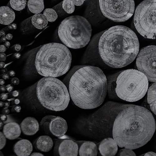 Coates 47000225 Diameter Willow Charcoal Medium, Pack of 25, Black, 4–6 mm