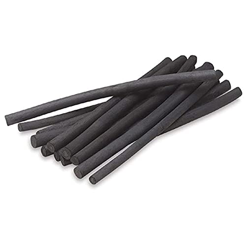 XHBTS Vine Charcoal, Soft, Black 25 Charcoal Sticks for Drawing, Sketching, and Fine Art, Willow Sketch Charcoal Pencils for Drawing (5-8mm(25pcs))