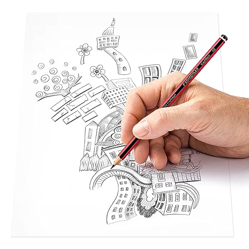 STAEDTLER 110-4B Tradition Graphite Pencil for Drawing & Sketching - 4B (Box of 12)