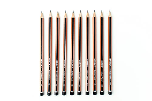 Eziglide HB Graphite School Pencil, Pack of 12 Hexagonal Pencils with Break Resistant Super Bonded HB Leads, Ideal for use at School in the Classroom, Home or the Office