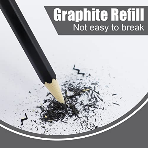 12 Pcs Drawing Pencils 8B, 7B, 6B, 5B, 4B, 3B, 2B, B, HB, F, H, 2H, Sketching Pencils with Graphite Lead