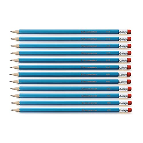 Classmaster HB Graphite Pencils with Eraser Tips 144-Pieces