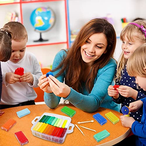 Polymer Clay, Shuttle Art 82 Colors Oven Bake Modeling Clay, Creative Clay Kit with 19 Clay Tools and 16 Kinds of Accessories, Non-Toxic, Non-Sticky, Ideal DIY Art Craft Clay Gift for Kids Adults