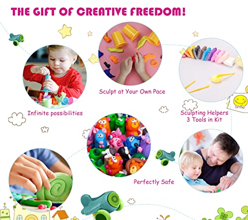 36-color Air Dry Clay with Tools - DIY Gift
