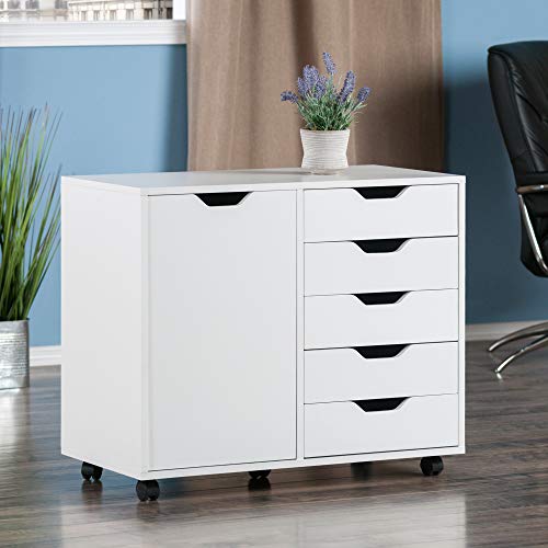 White Wood Drawers Cabinet - Winsome