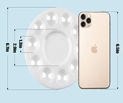 22-Piece Kids' Plastic Paint Pallet with 10 Wells