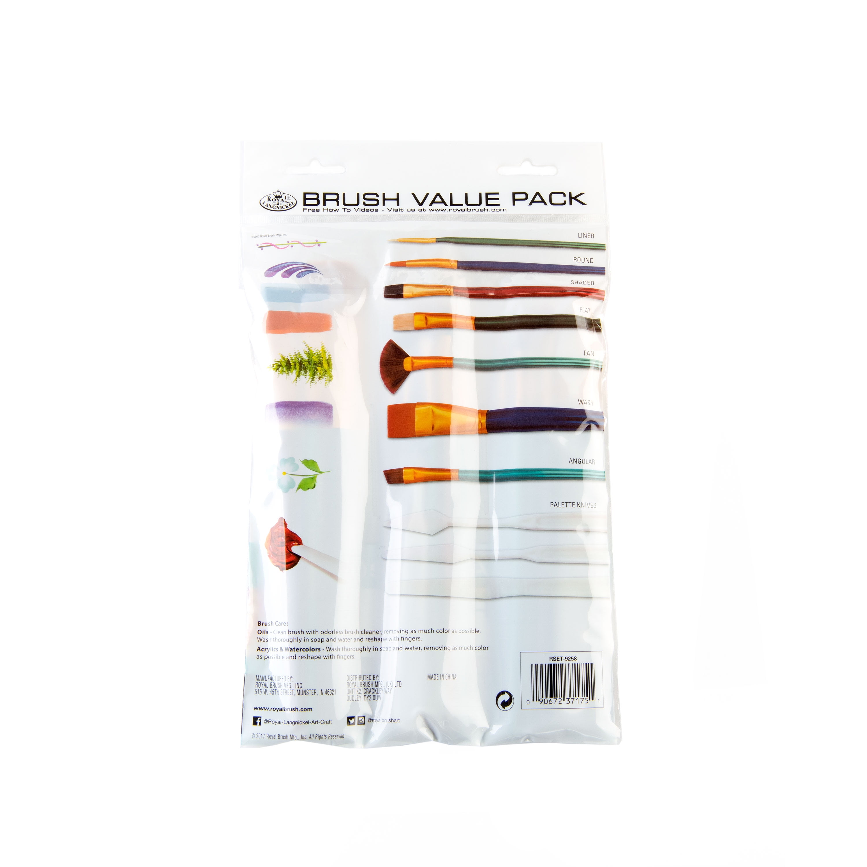 25pc Variety Taklon Brush Set by Royal & Langnickel