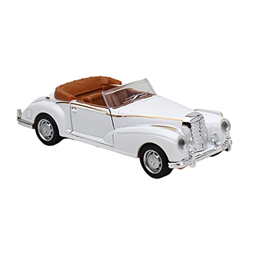 TOYANDONA Vintage Car Model, Die Cast Metal Toy Cars Collectible Miniature Car Home Decor, Metal Body Door Opened, Classic Car Figurine Collectible for Kids Adults Car Lover