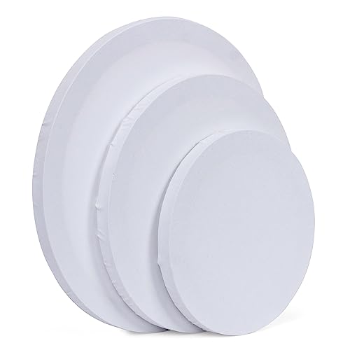 Canvas for Painting Mini Canvas Blank Panels 100% Cotton 3 Pieces for Acrylic Painting Oil Paint Wet Water Art Media