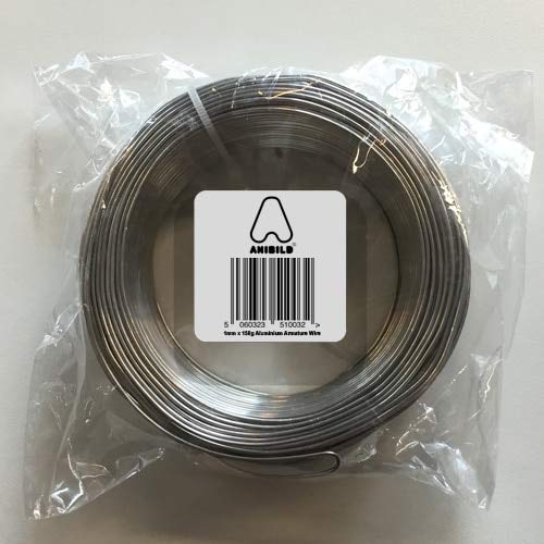 Aluminium Wire 1 mm X 75 Meters | Perfect for Crafts Such as Modelling, Armature Making, Doll Making, Jewellery Making and Flower Arranging by Anibild Aardman Armatures
