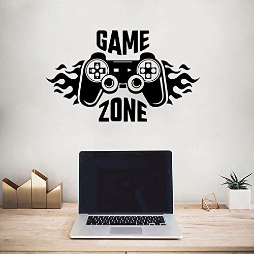 SITAKE Game Zone Boys Wall Stickers for Bedrooms, Gaming Accessories Kid’s Room Decorations, Children’s Wall Decor for Playroom, 57 x 33 cm