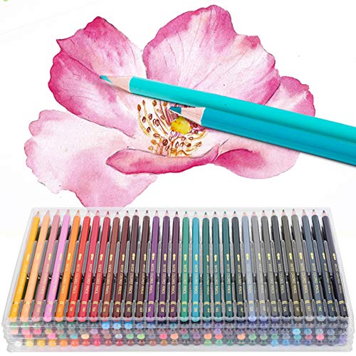 Fydun 150Pcs Colored Pencils Set Hand Painted Colored Drawing Kit Water‑Soluble Pencils for Adults Children Artists Painting Tools