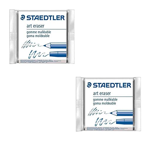Staedtler Karat Artist's Art Kneadable Putty Rubber Erasers - Pack of 2