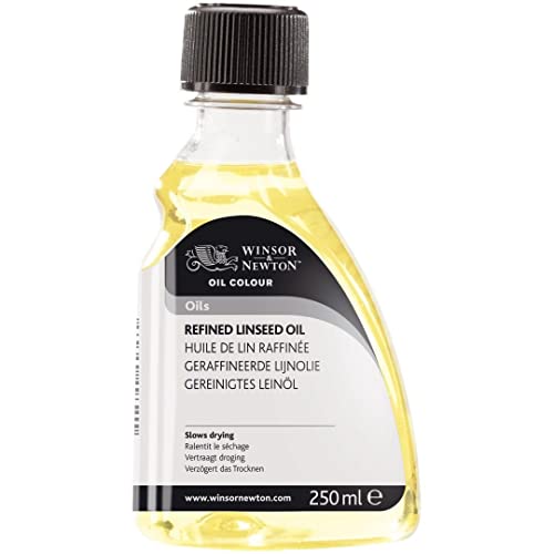 Winsor & Newton WN3039748 Refined Linseed Oil 250 ml, RCFRLO250
